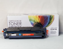 Load image into Gallery viewer, CTCF411X COMPATIBLE HP #410X HY CYAN TONER FOR M452DN/M452N